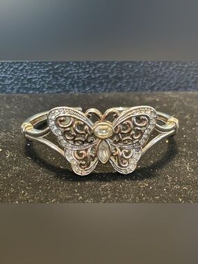 Vintage Sterling Butterfly Bracelet